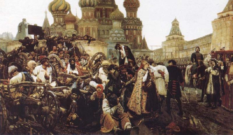 Vasily Surikov The Morning of the Execution of the Streltsy France oil painting art